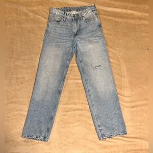 H&M &Denim Light Wash Women’s Low Waist Baggy Jeans